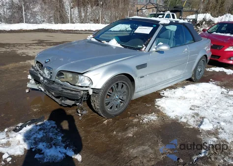 2002 BMW M3 z USA, uszkodzony, nr VIN WBSBR93432EX22496